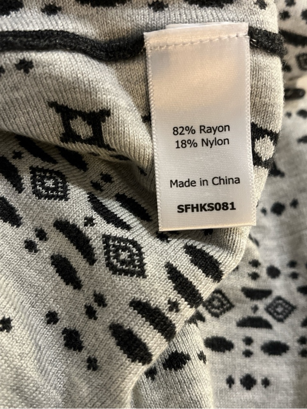 41 Hawthorn Black & White Sleeveless Patterned Midi Dress - Picture 6 of 6